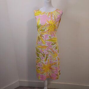 Lilly Pulitzer Skipping On Sunshine Sleeveless Shift Dress Size 16